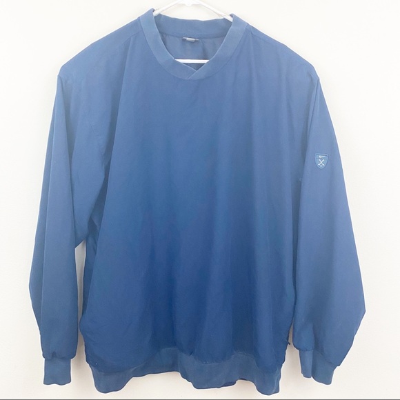 Nike Other - Nike Golf Navy Blue Windbreaker Pullover Size XL